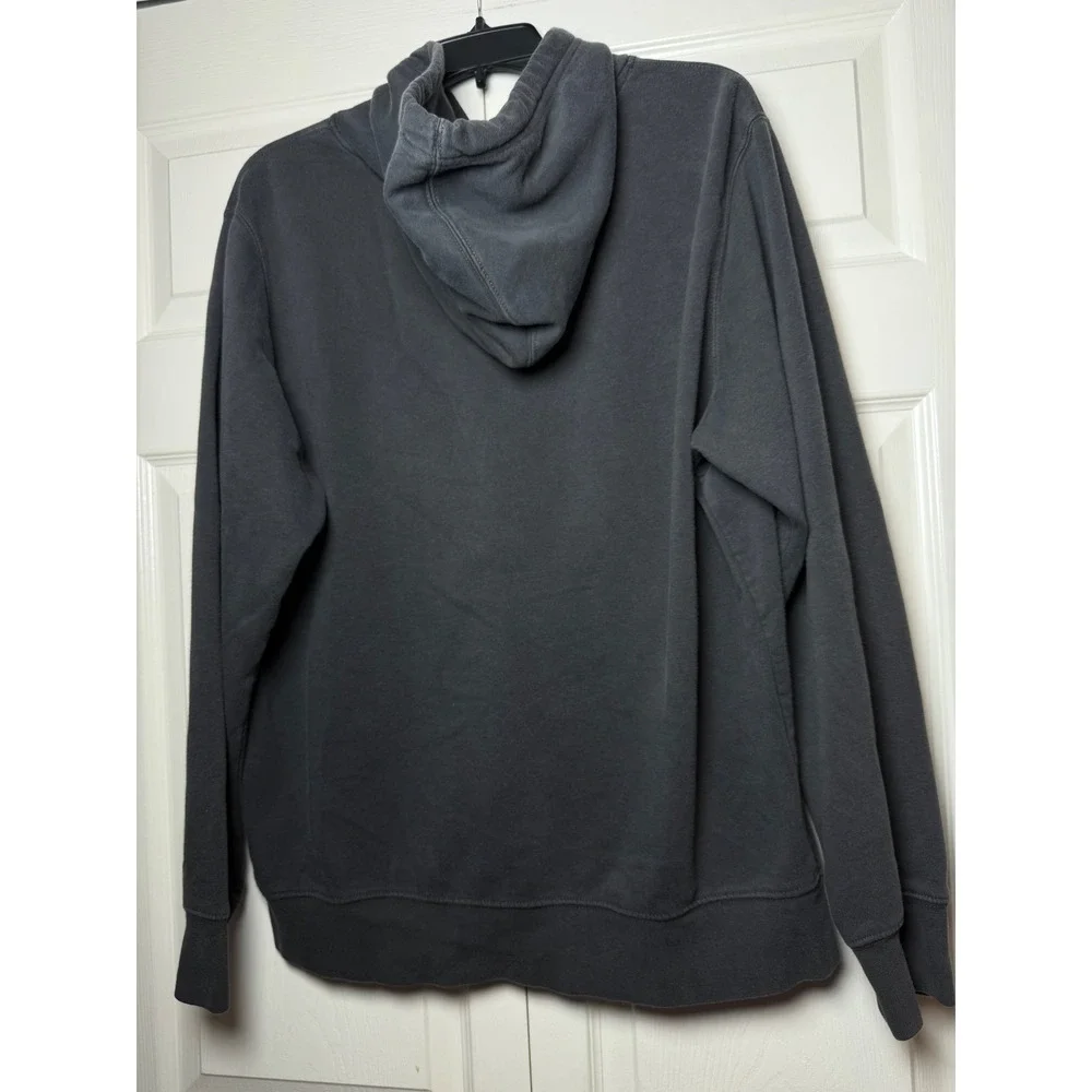 The North Face Mens Logo Pullover Hoodie Gray Faded‎ Fleece Sweatshirt Large
